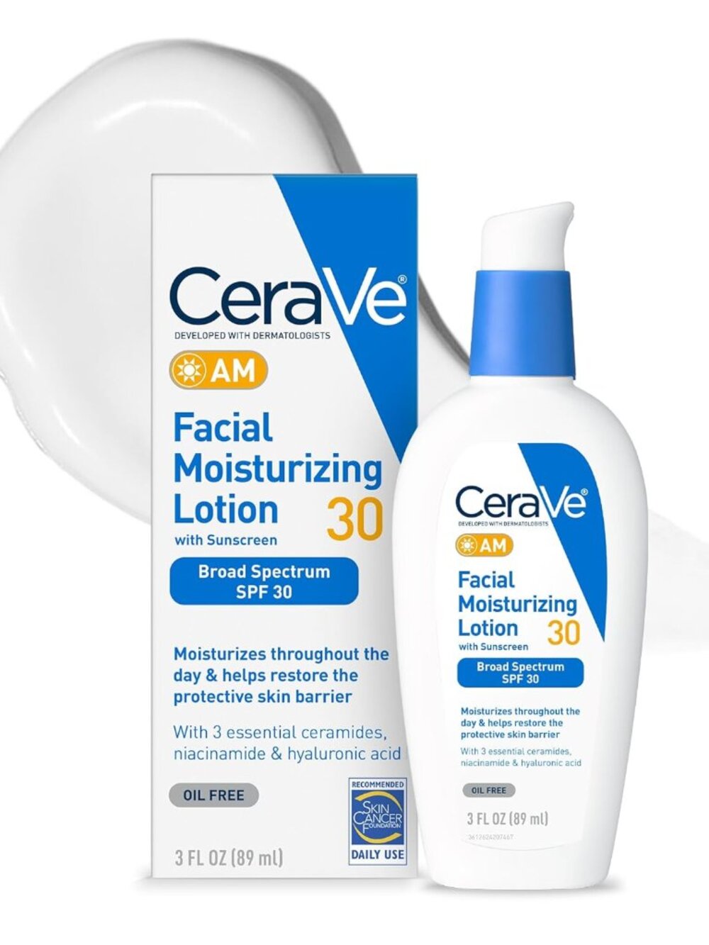 CeraVe AM Facial Moisturizing Lotion with SPF 30 3oz